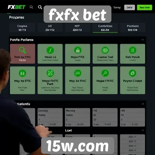 Visão geral das funcionalidades do site fxfx bet